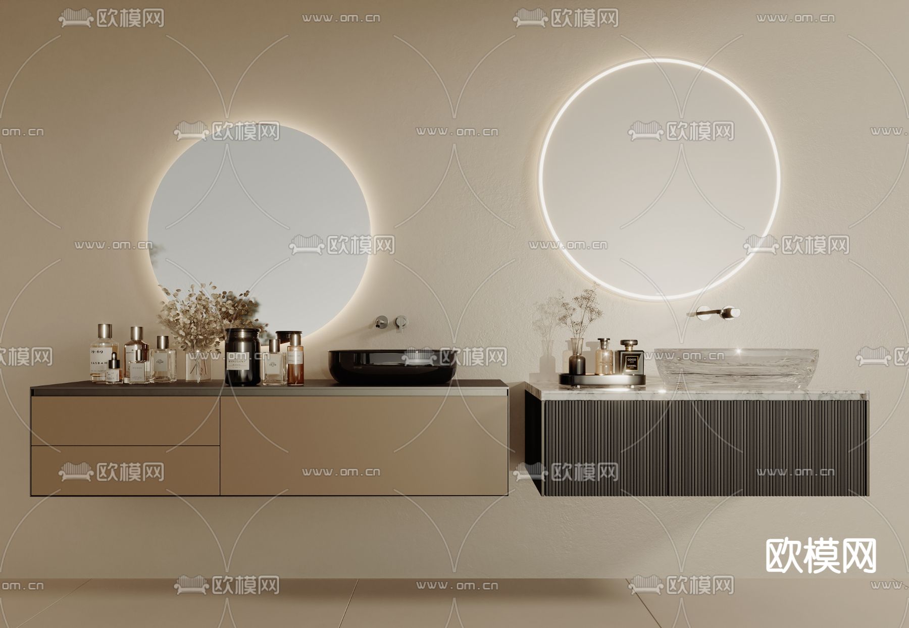 台盆 洗手台su模型下载（渲染图1）