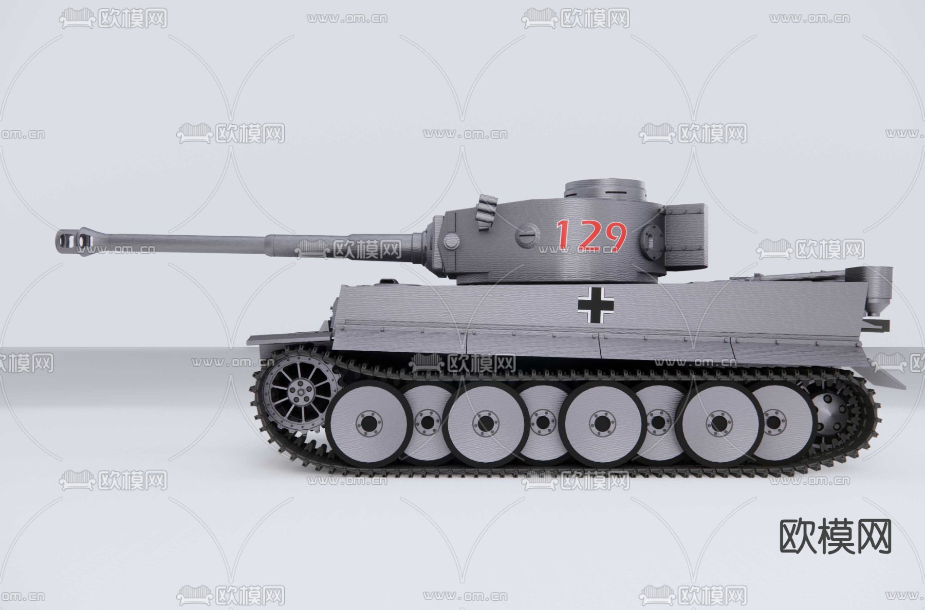 虎式坦克su模型下载（渲染图2）