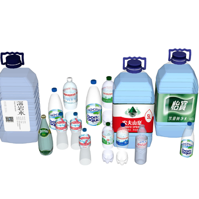  矿泉水 纯净水su模型 