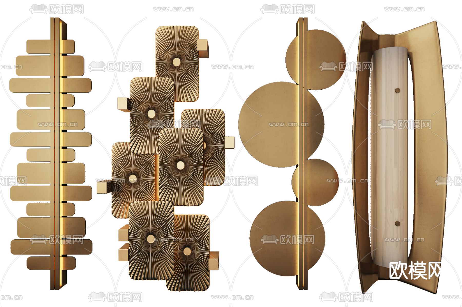 轻奢壁灯3d模型下载