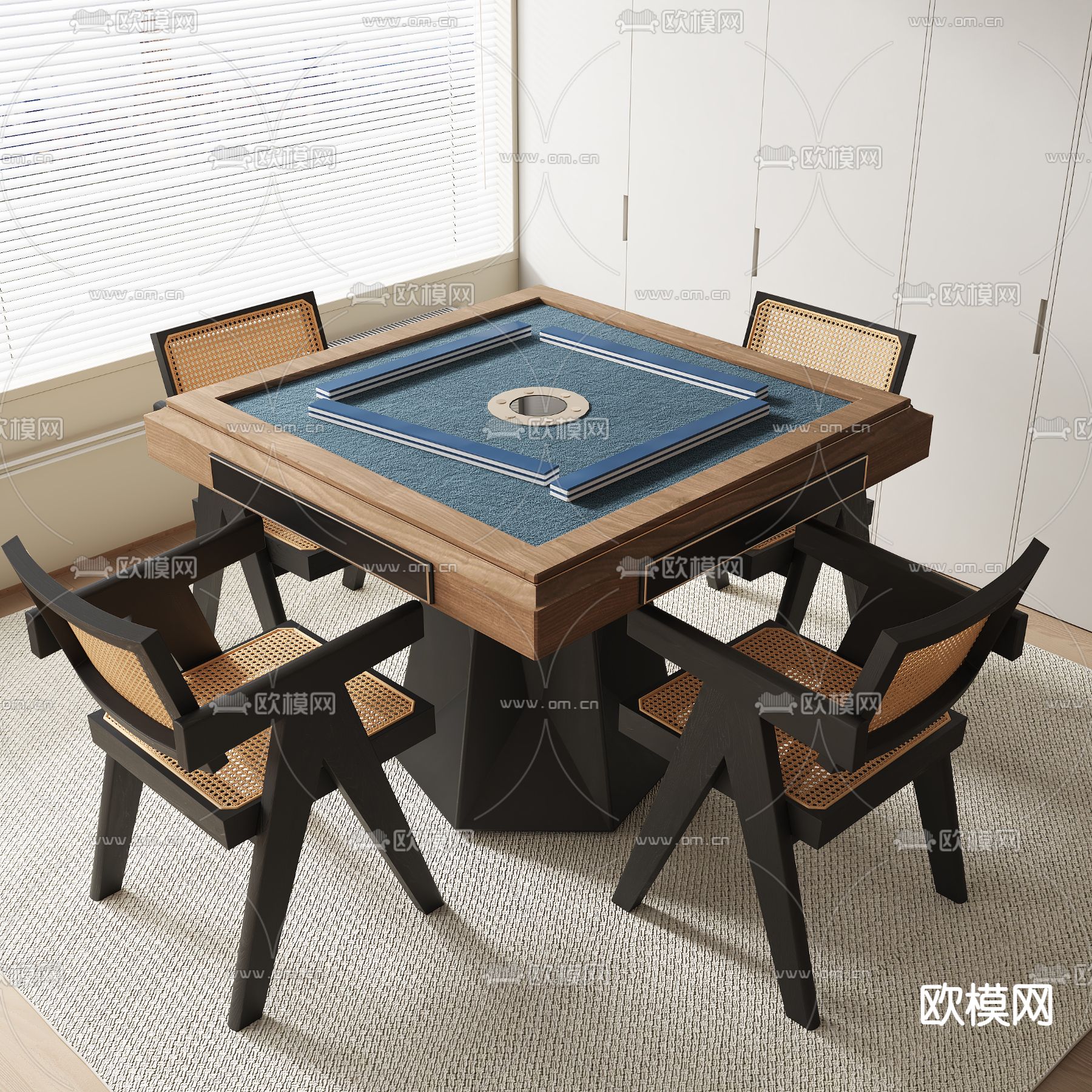 麻将桌3d模型下载