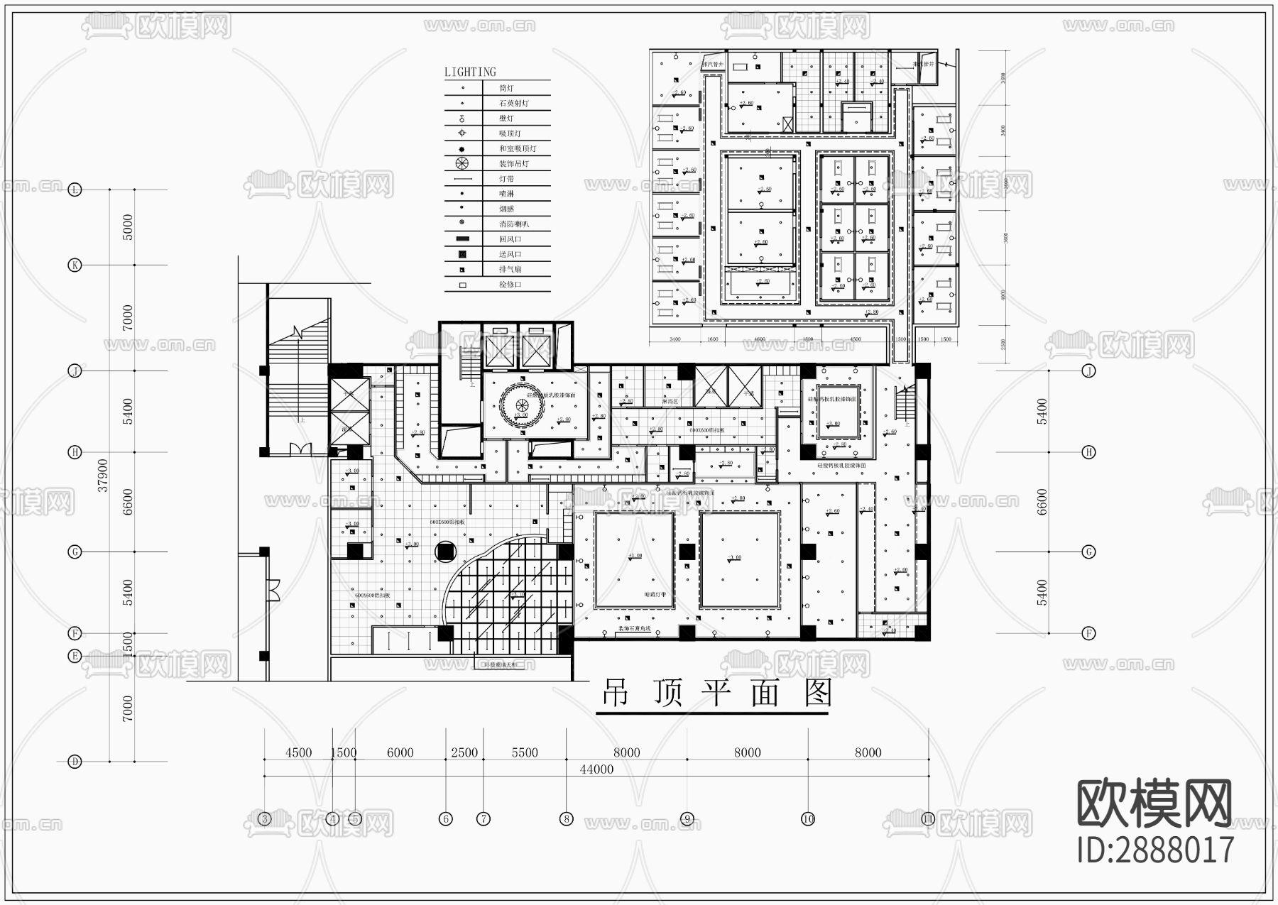 1260㎡汤泉水疗洗浴中心CAD施工图下载（渲染图2）