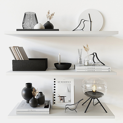 现代装饰摆件su模型