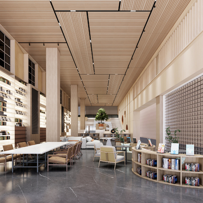  学校图书馆su模型 