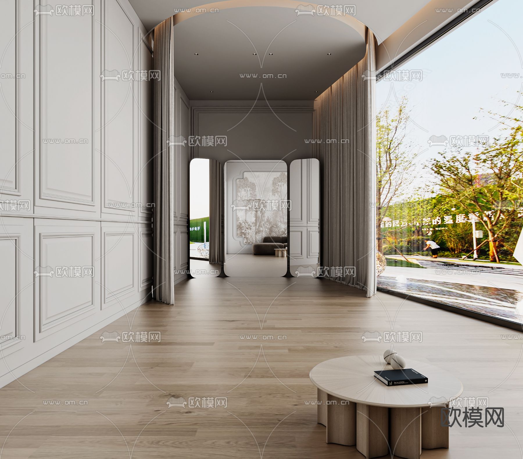 简欧服装店 化妆间3d模型下载