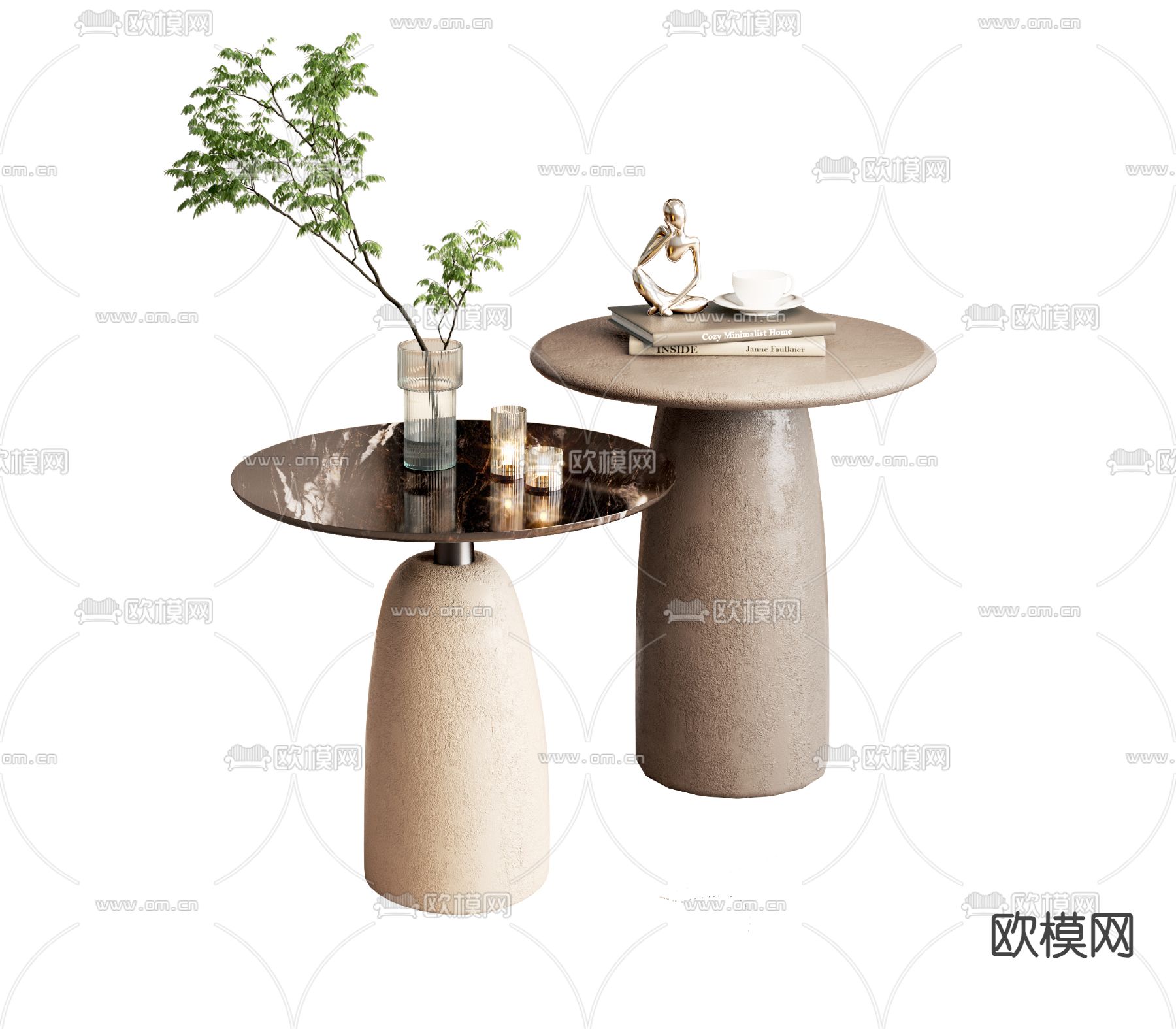 Poliform 边几 角几su模型下载（渲染图1）