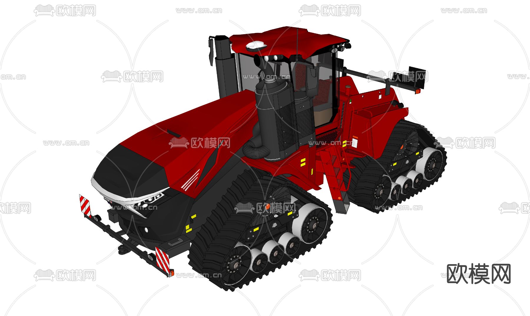 履带式拖拉机su模型下载（渲染图4）