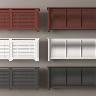  暖气罩 暖气片 散热器su模型 