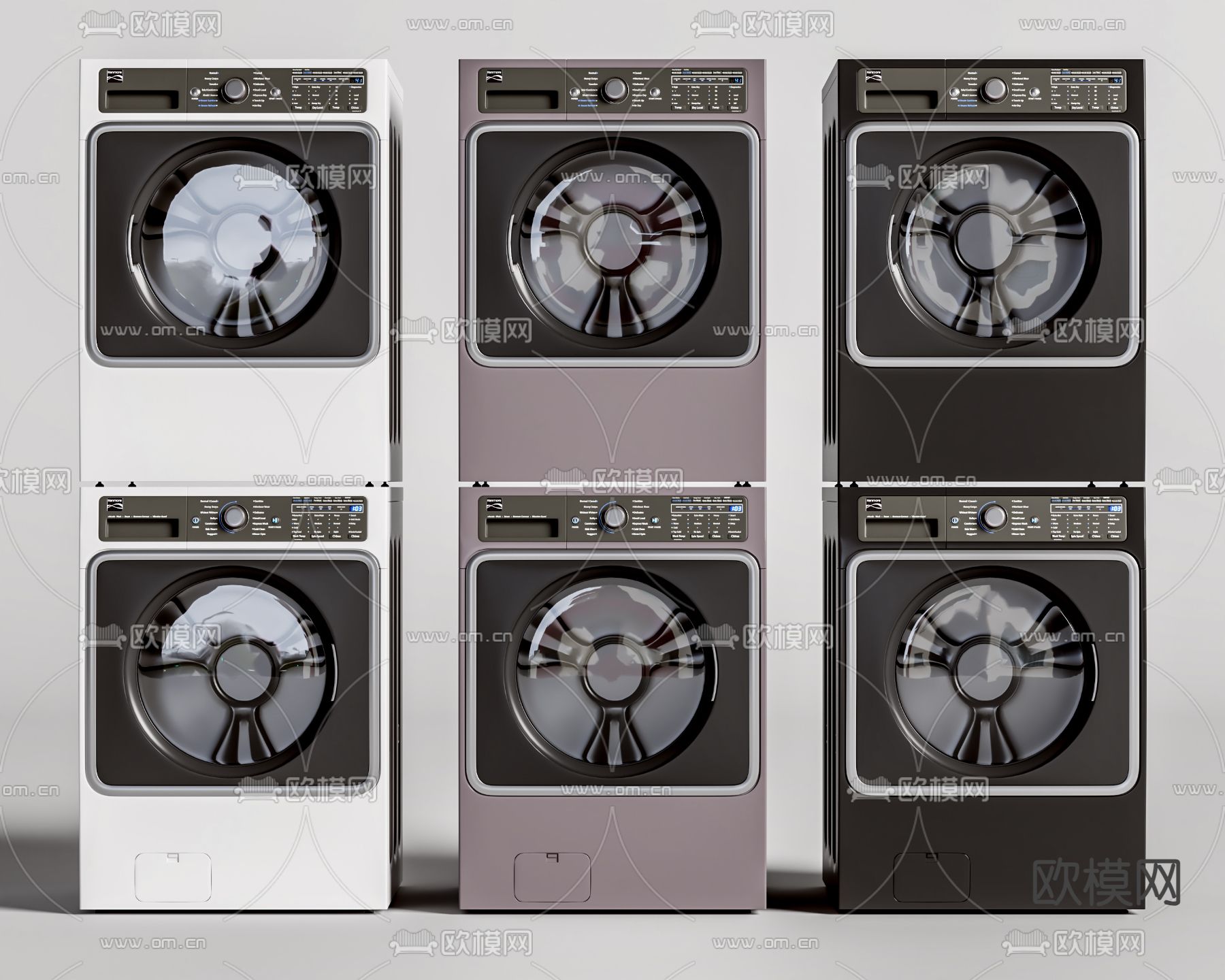 洗衣机 烘干机su模型