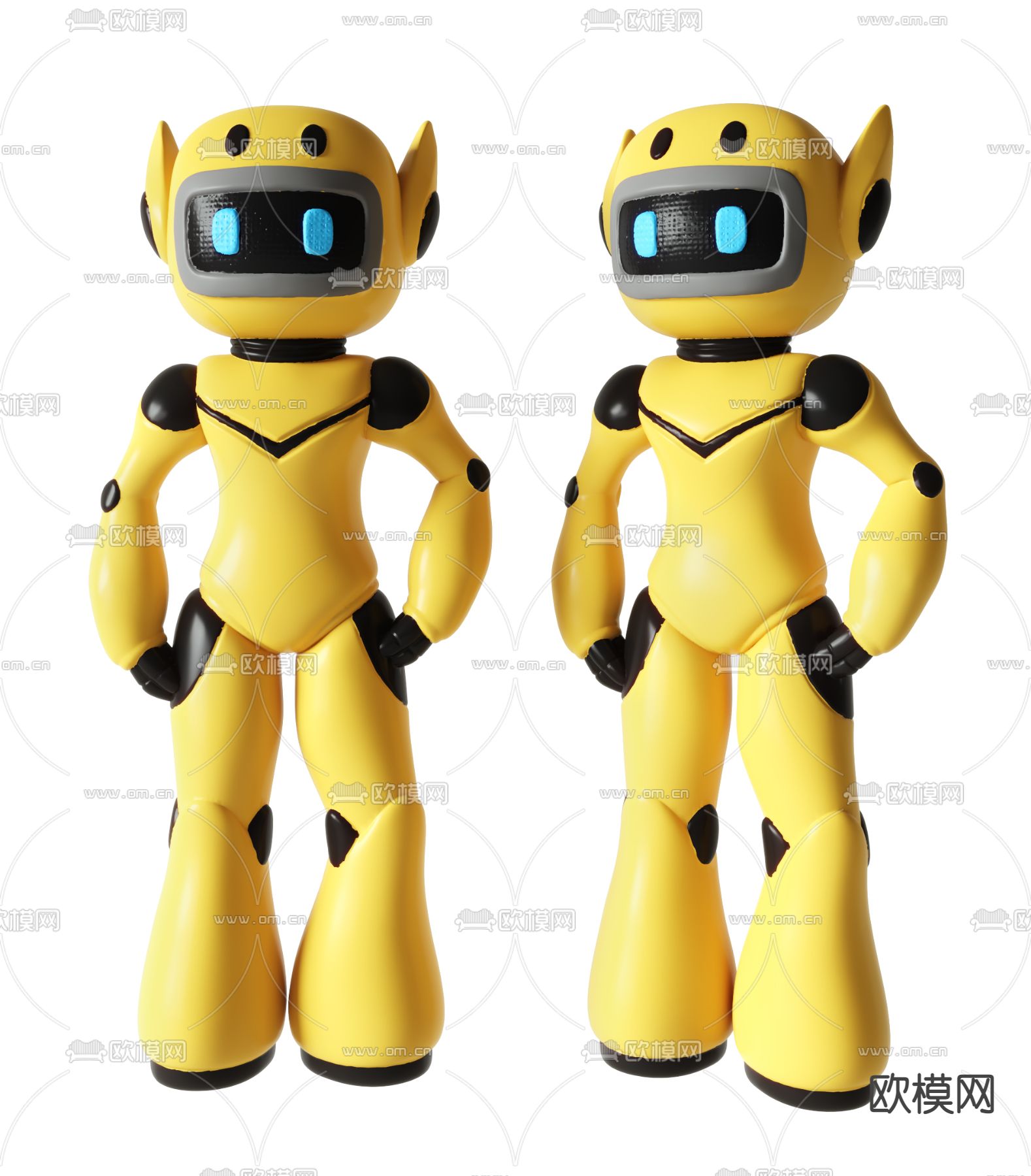 智能机器人3d模型下载