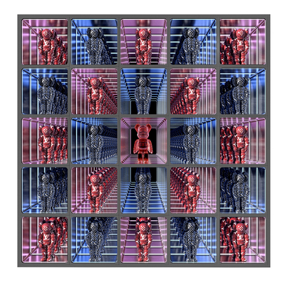  网红深渊镜 摆件墙su模型 