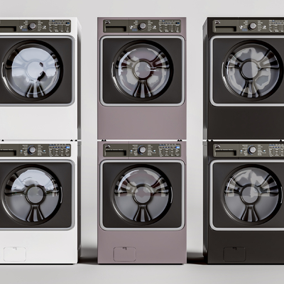 洗衣机 烘干机su模型