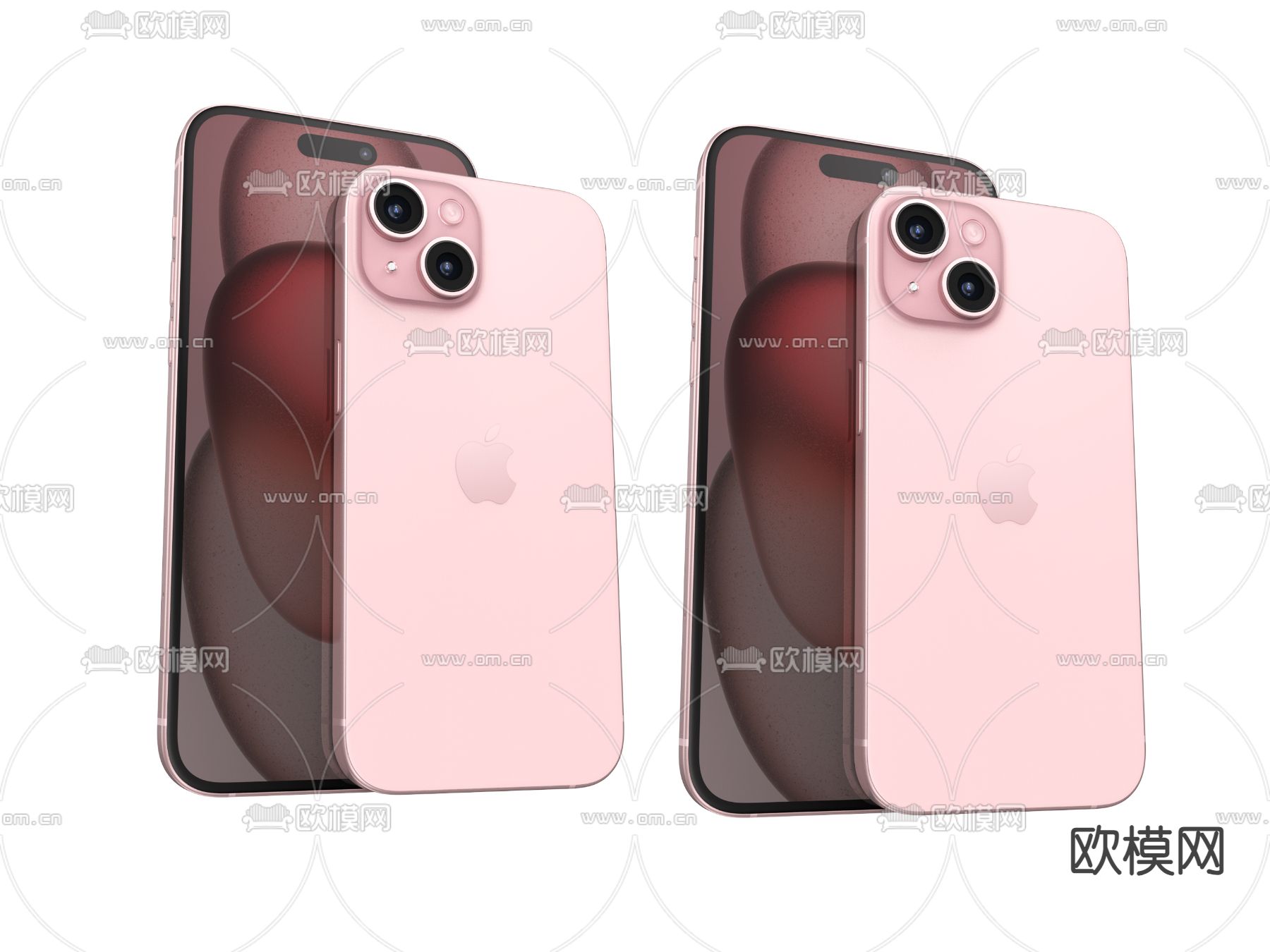 苹果15plus手机3d模型下载