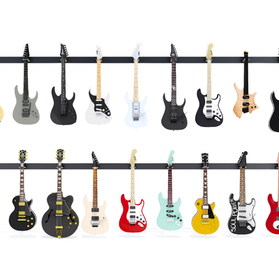  吉他乐器su模型 