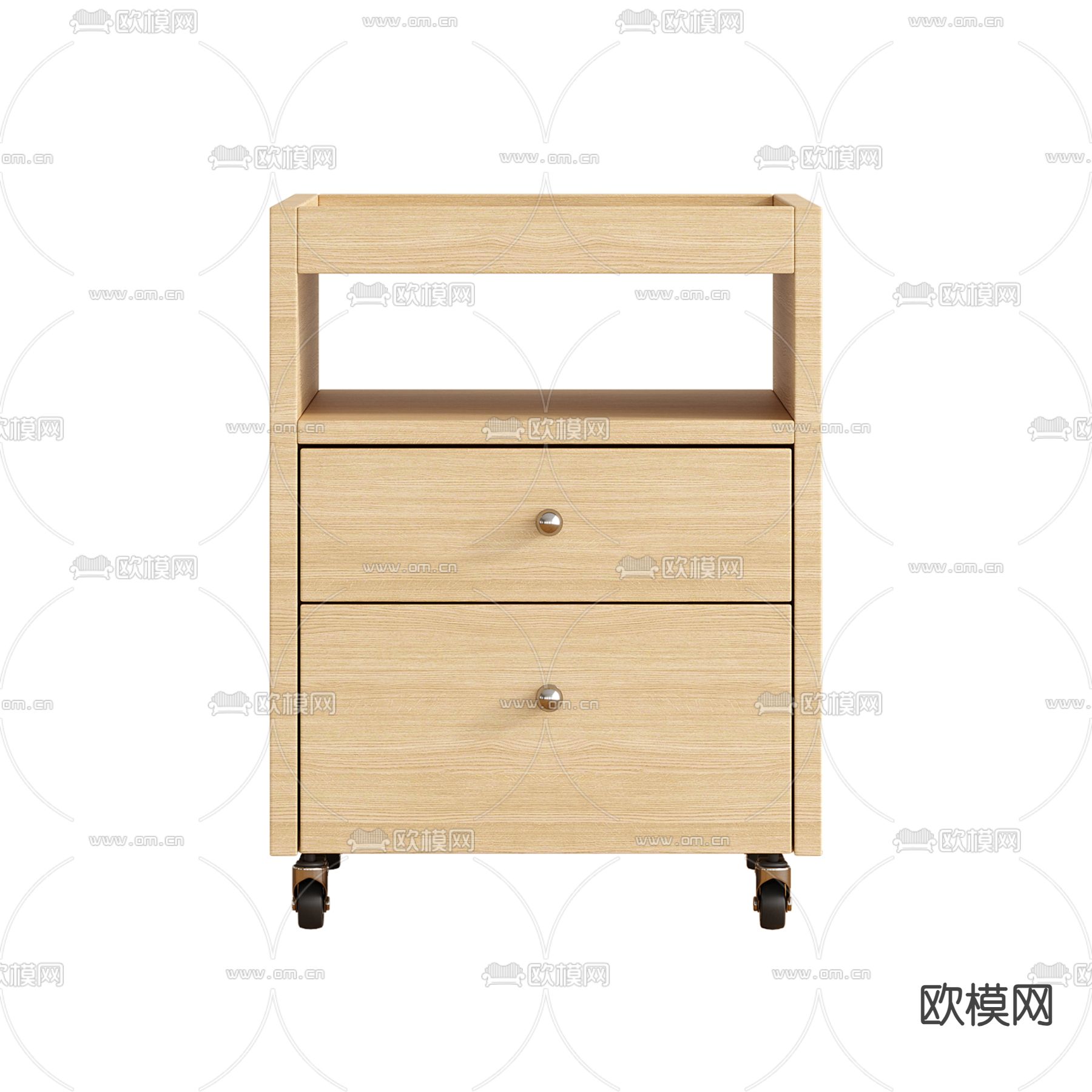 移动斗柜 边柜 抽屉柜3d模型下载（渲染图2）
