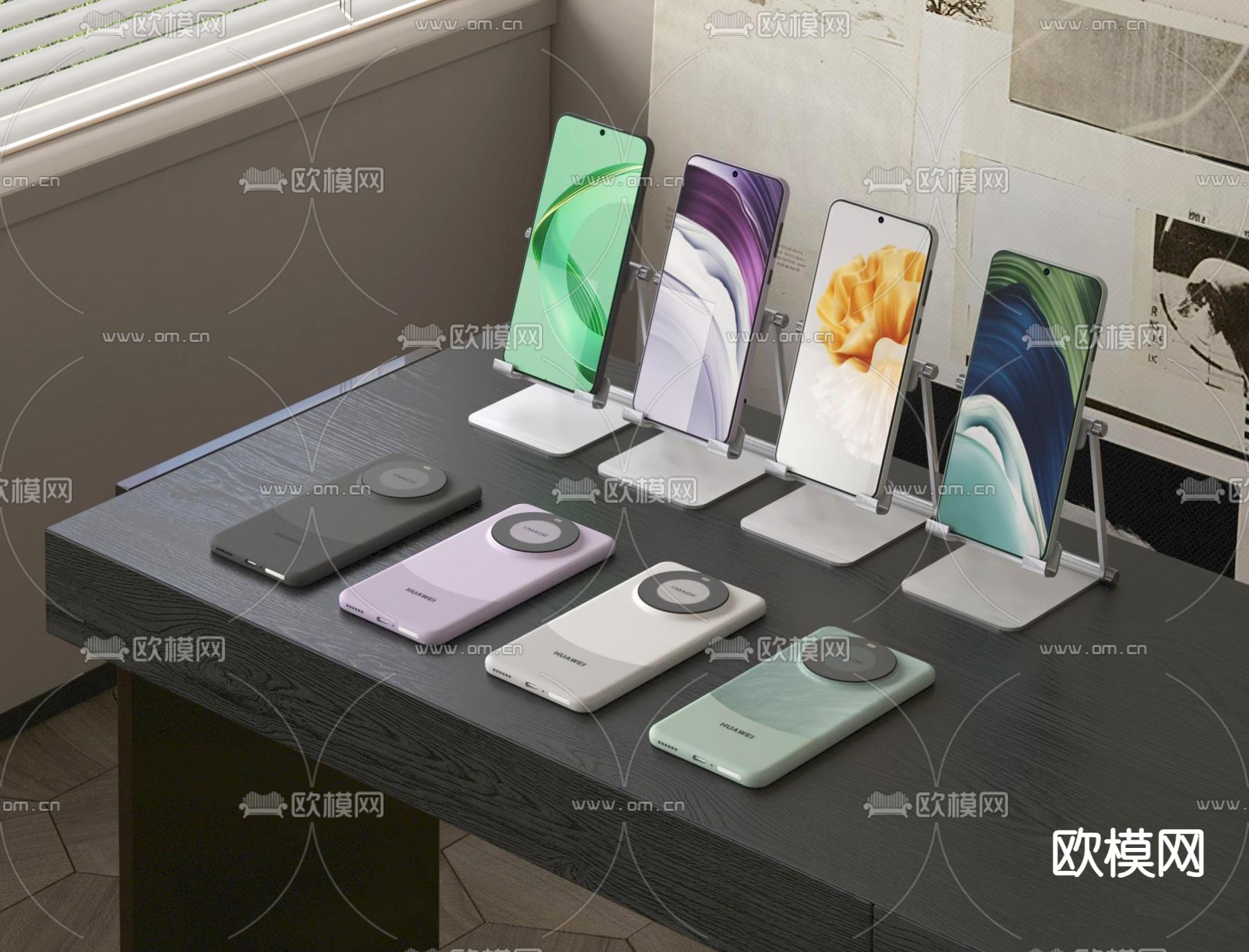 华为手机 智能手机 手机支架3d模型下载
