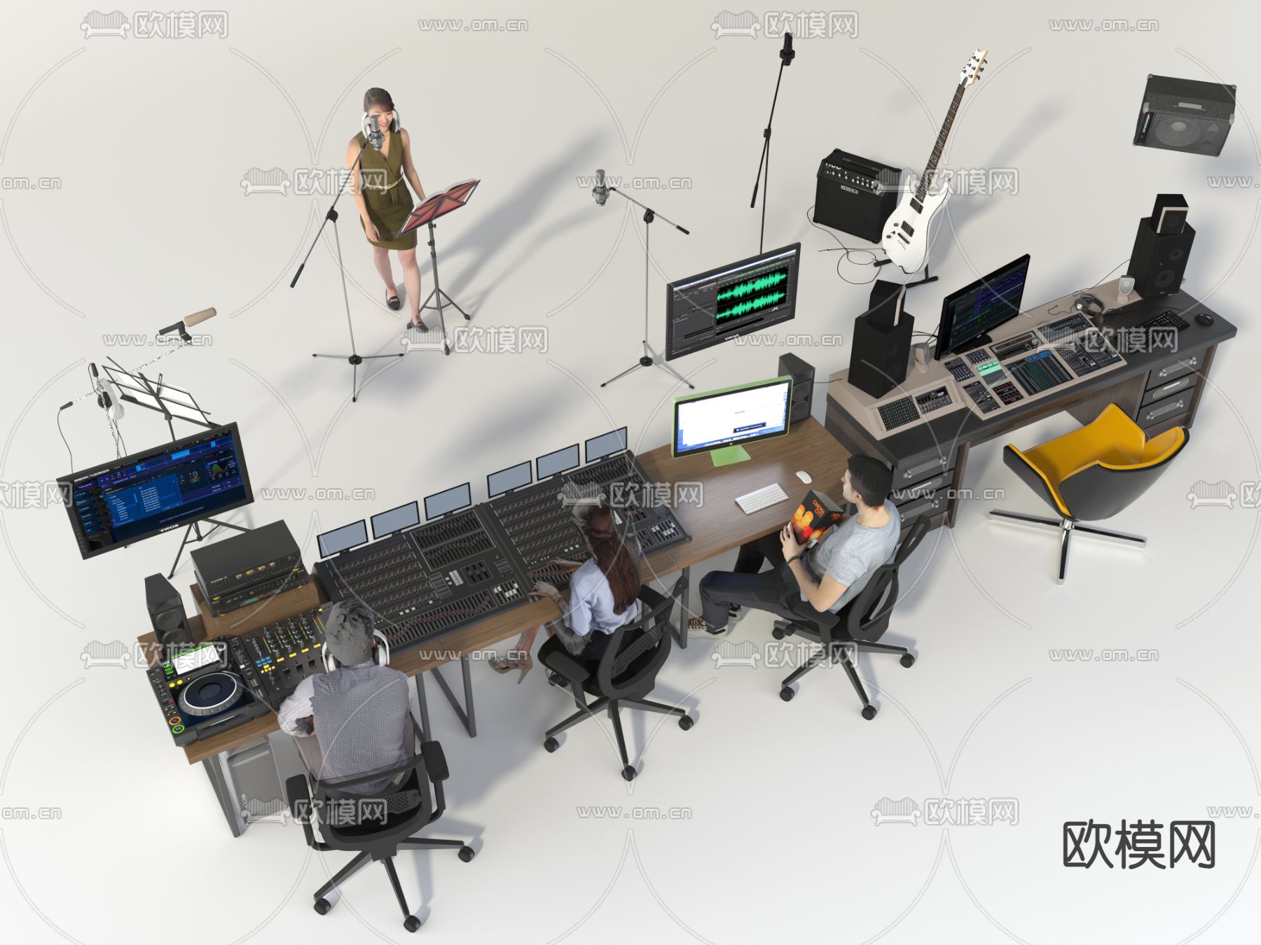 录音设备3d模型下载