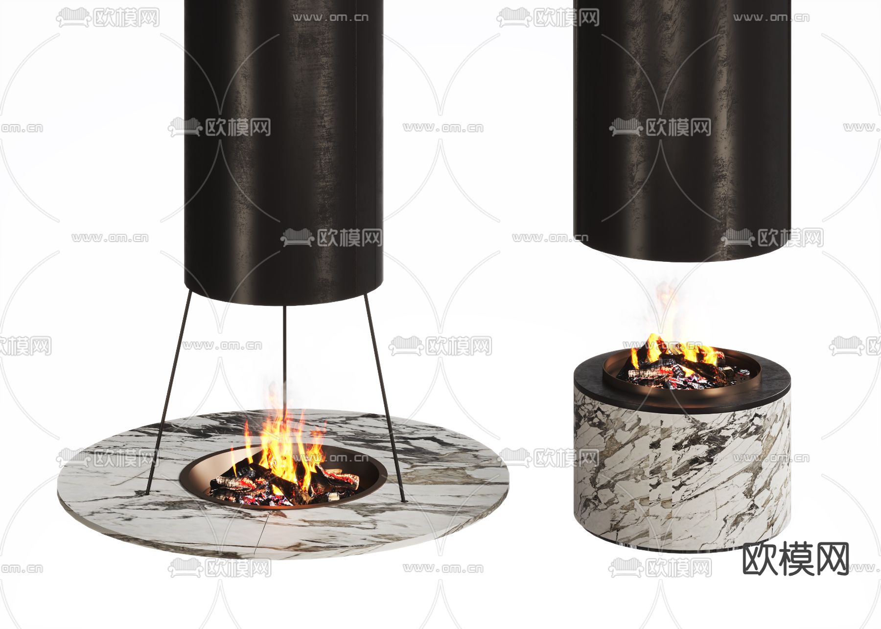 壁炉3d模型