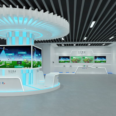  农业展厅su模型 