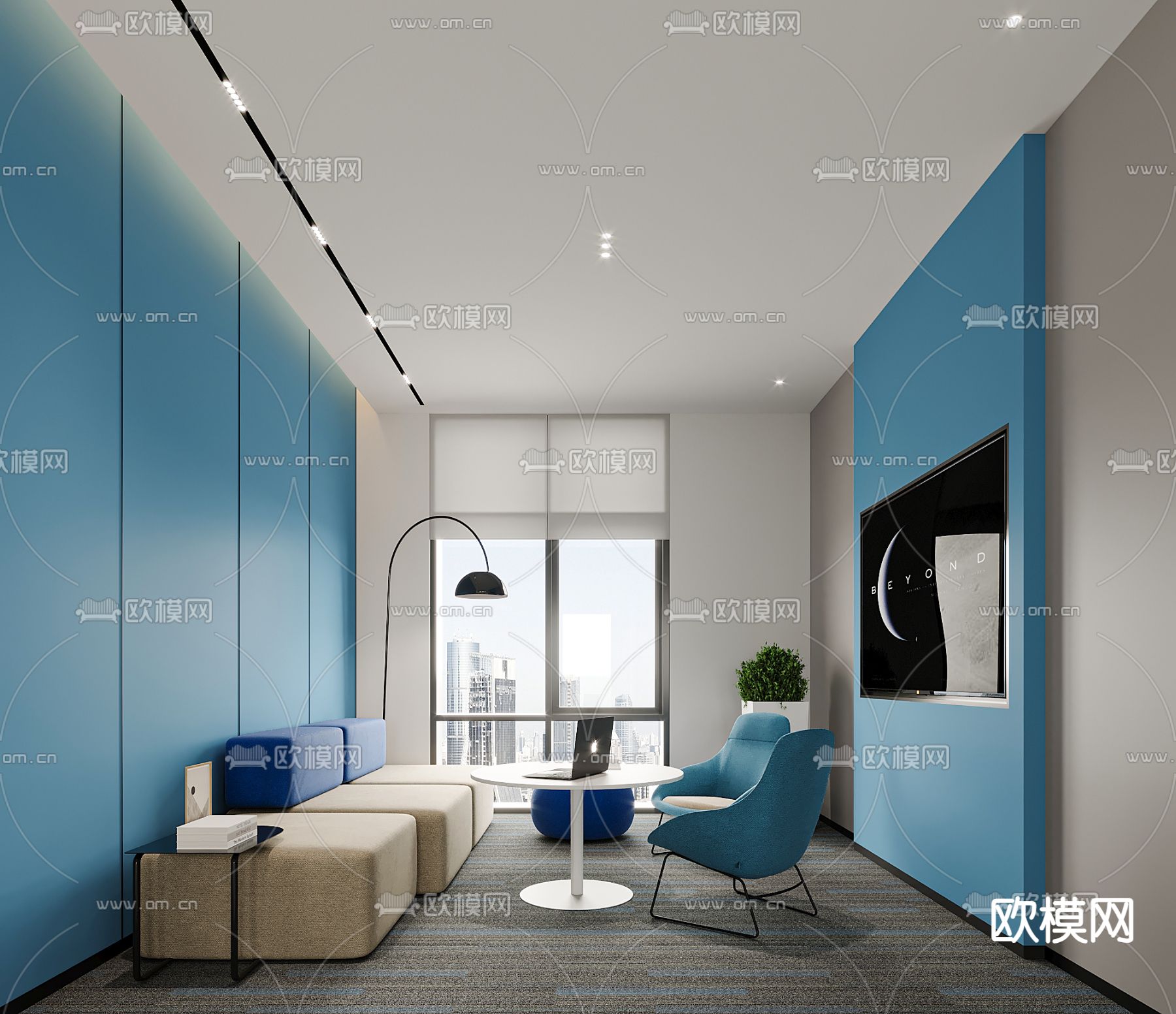 办公室休息区 茶水间3d模型下载