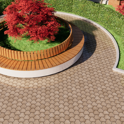  树池座椅su模型 