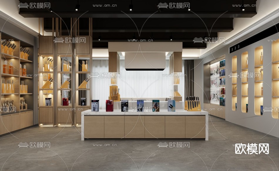 刀具专卖店3d模型下载(渲染图3)