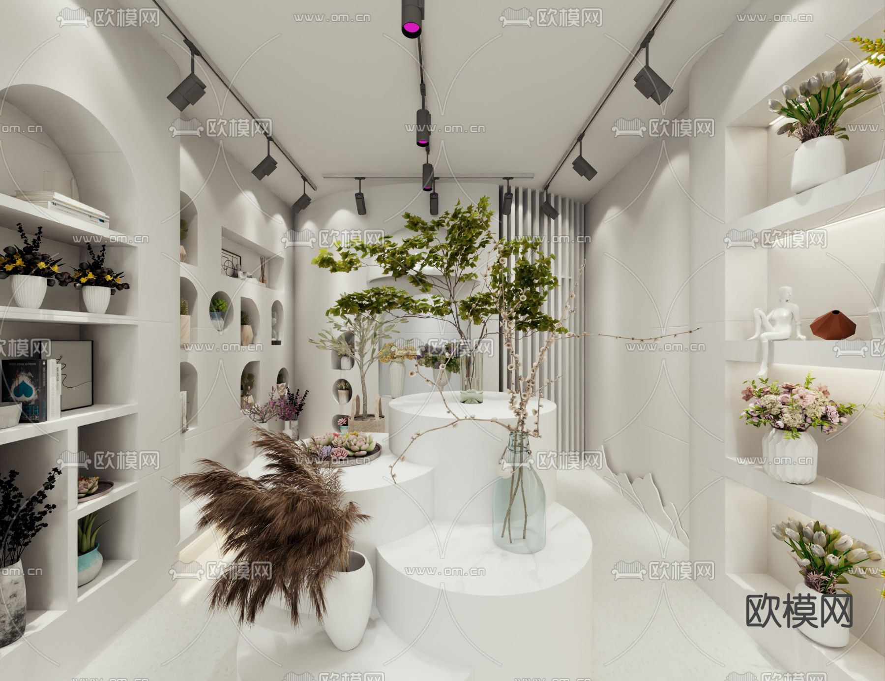 现代花店3d模型下载（渲染图1）