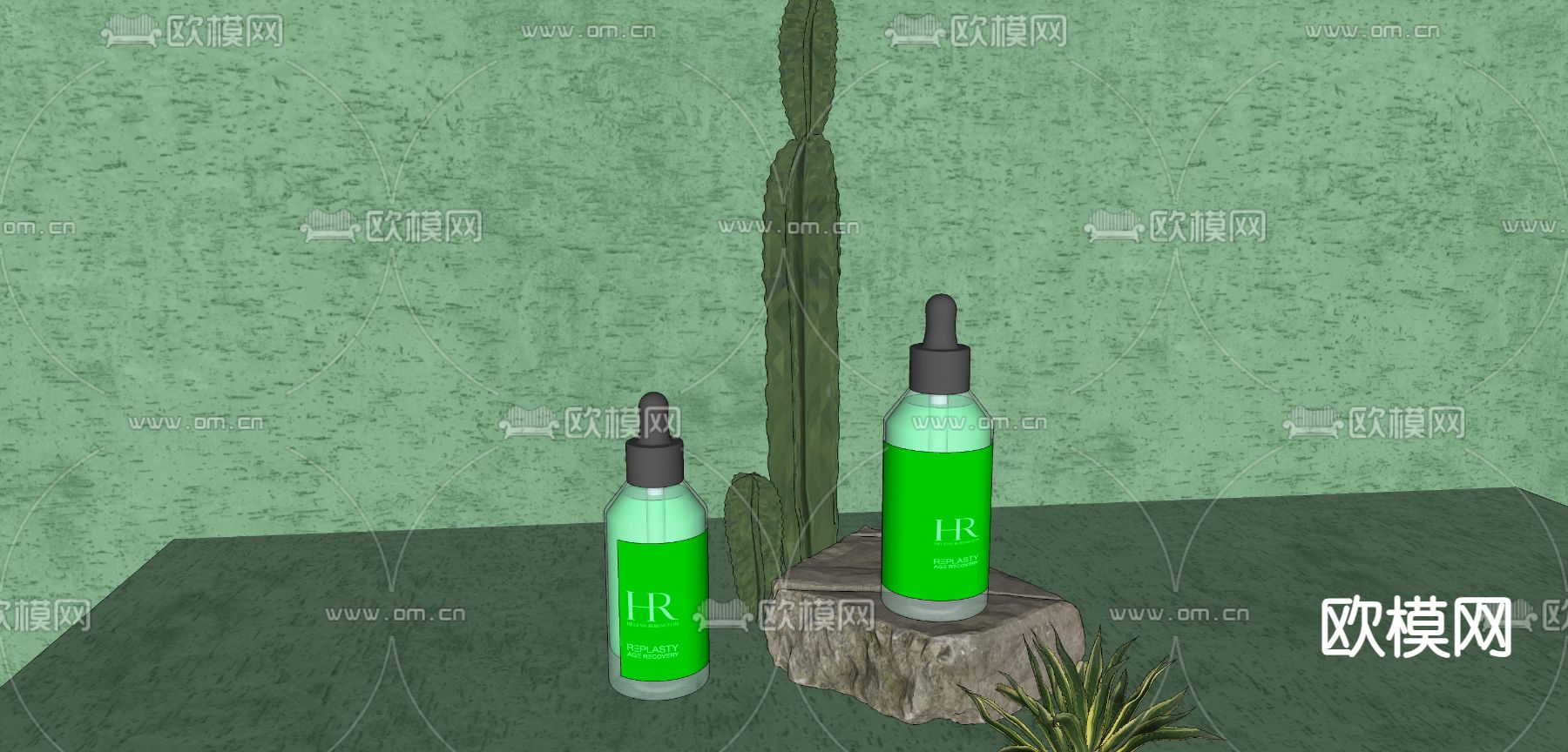 香水 化妆品su模型下载（渲染图2）