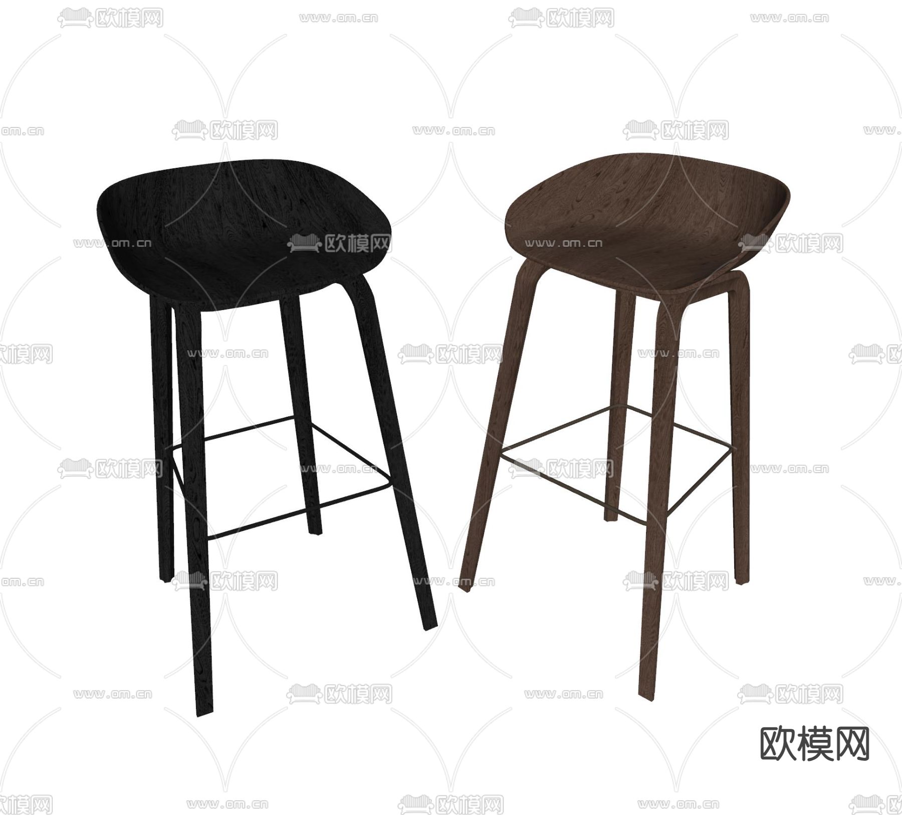 Calligaris 吧椅su模型下载（渲染图2）
