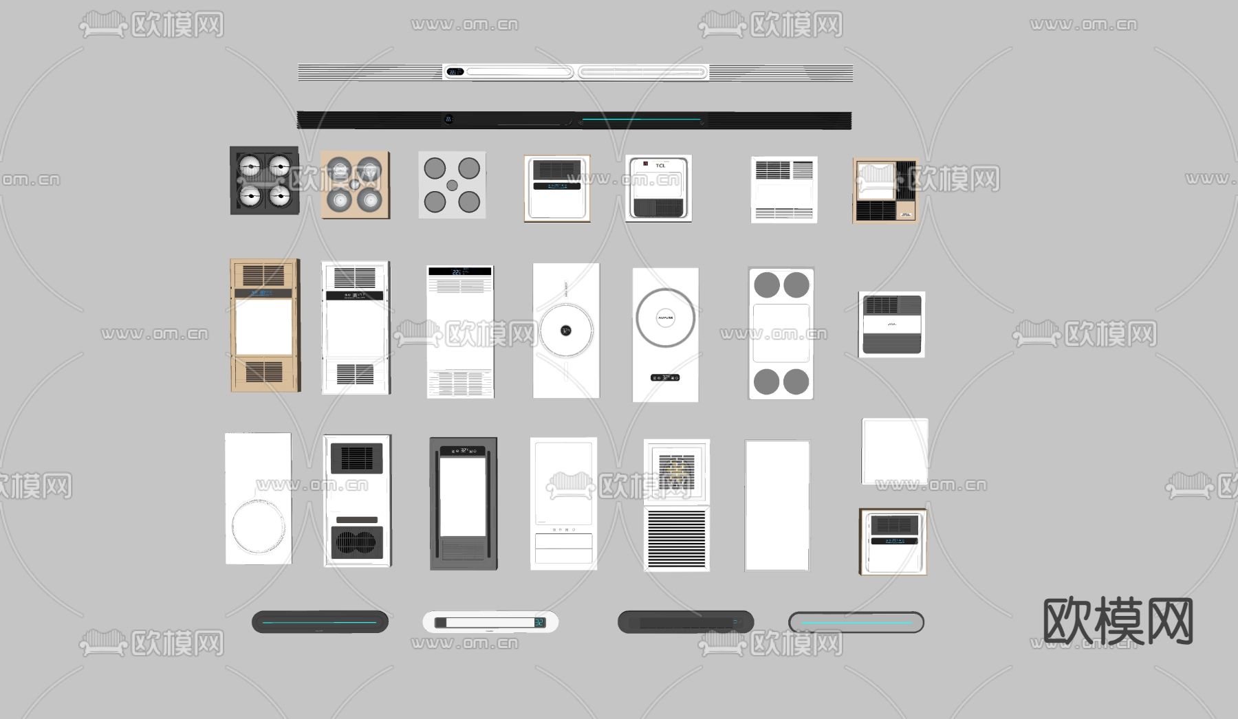 现代浴霸 风暖机su模型下载（渲染图2）