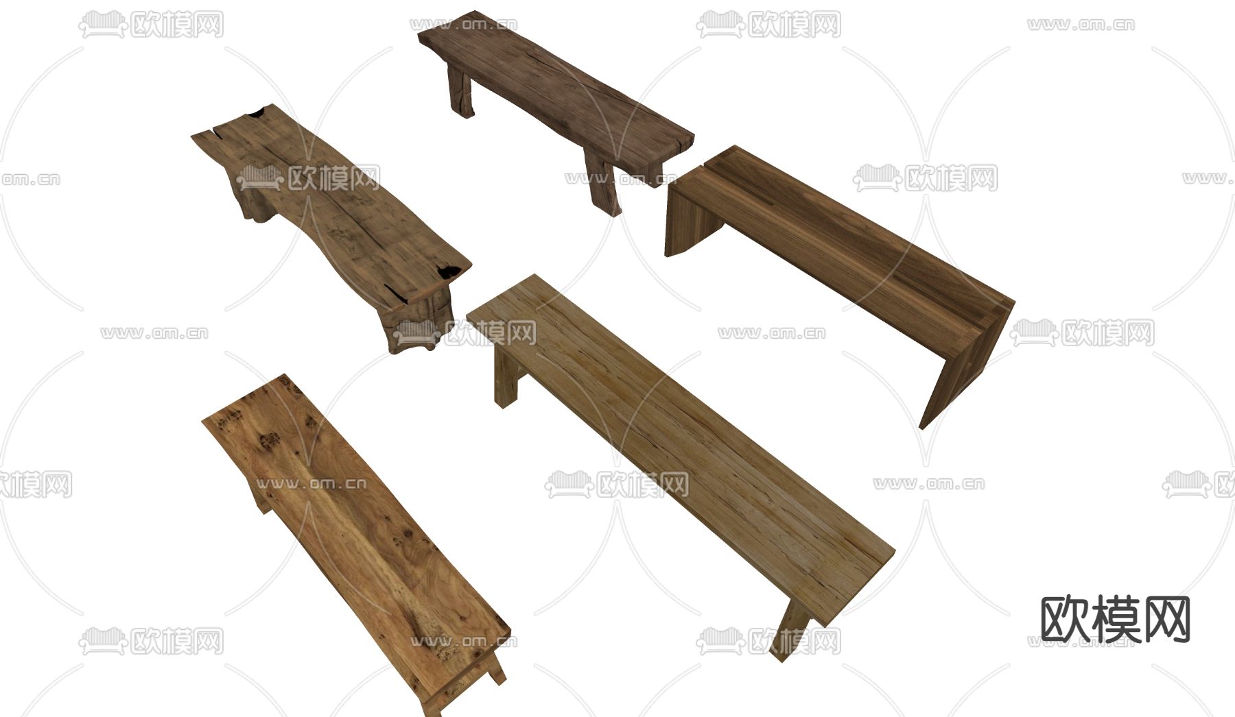 侘寂凳子su模型下载（渲染图2）