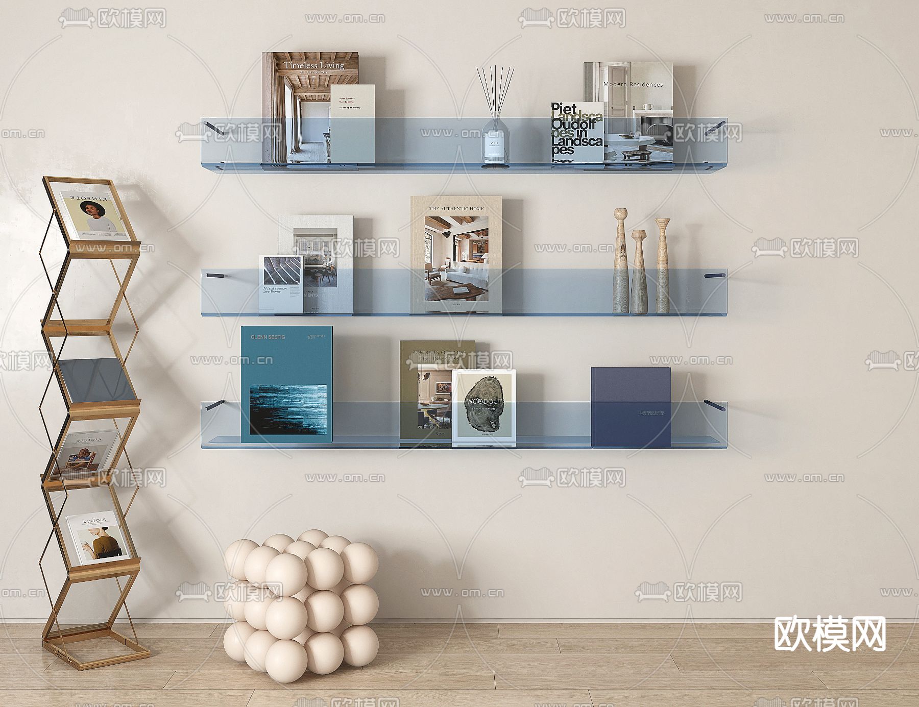 书籍 书本 报刊 杂志 吊柜壁柜3d模型下载