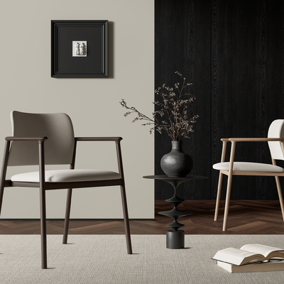 现代餐椅su模型