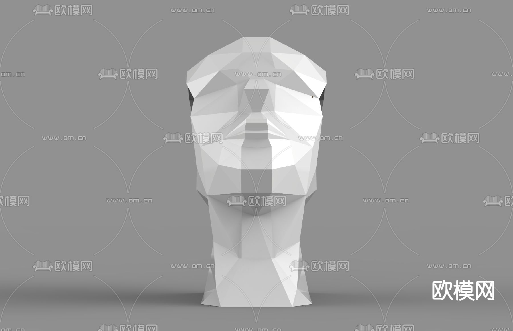 齿轮雕塑 头像雕塑 摆件3d模型下载（渲染图3）