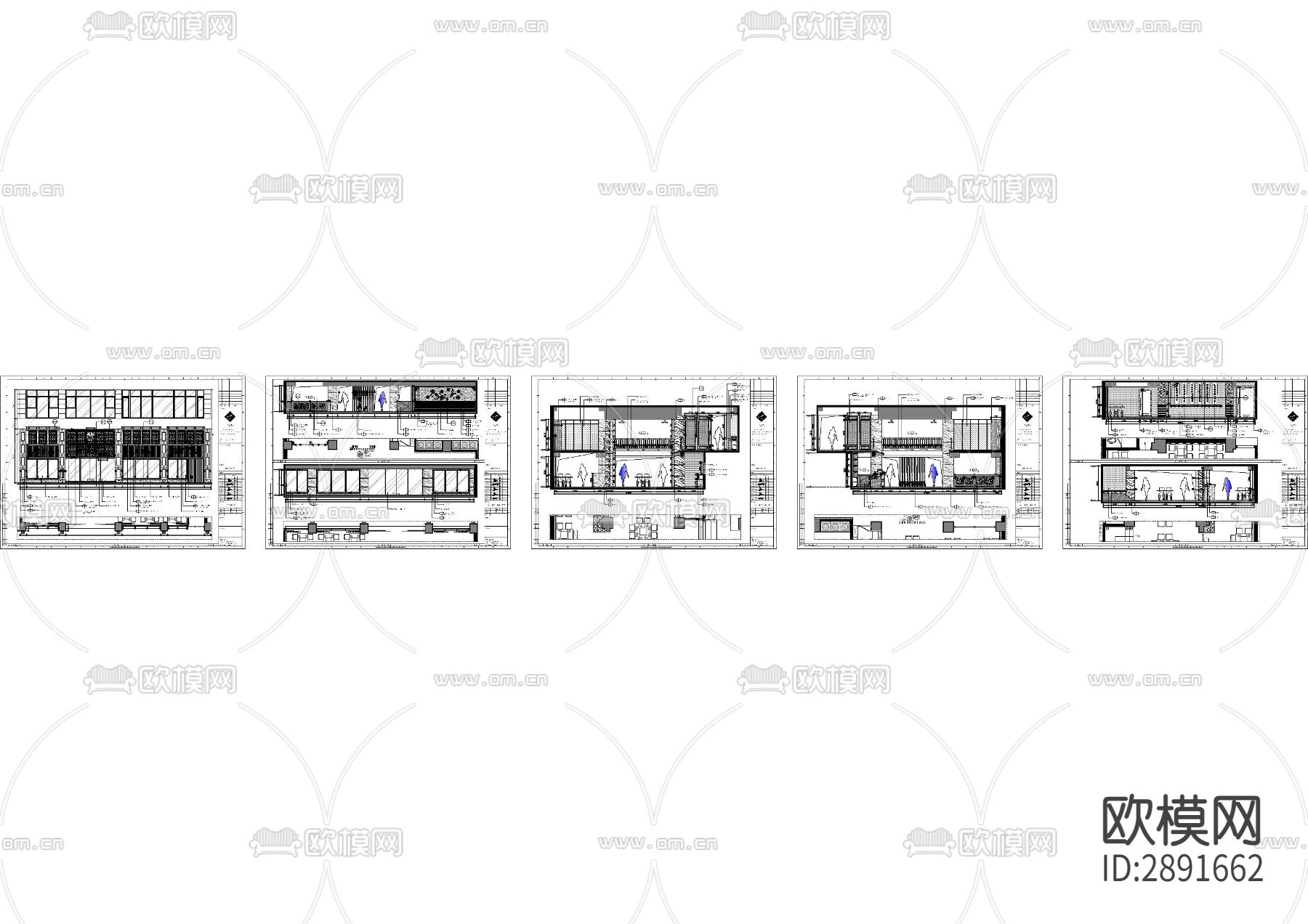 川派火锅门头外立面图CAD施工图下载（渲染图4）
