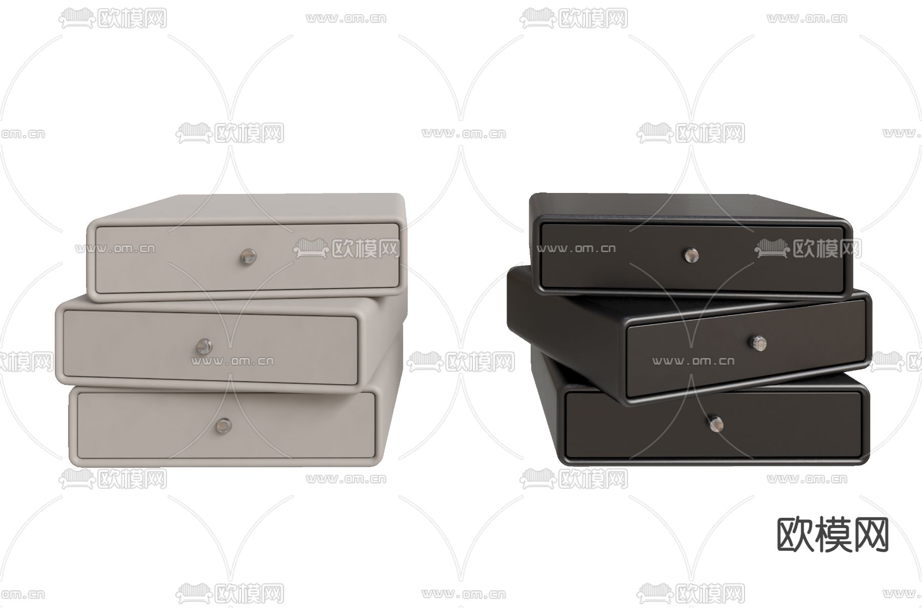 Poliform 床头柜su模型下载（渲染图1）
