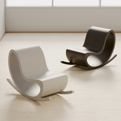  木马摇椅 儿童椅su模型 