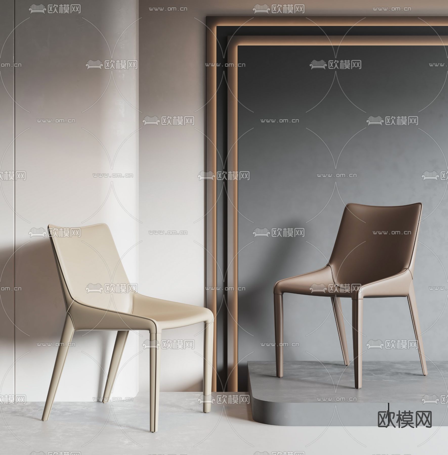 Poliform 椅子 餐椅3d模型下载