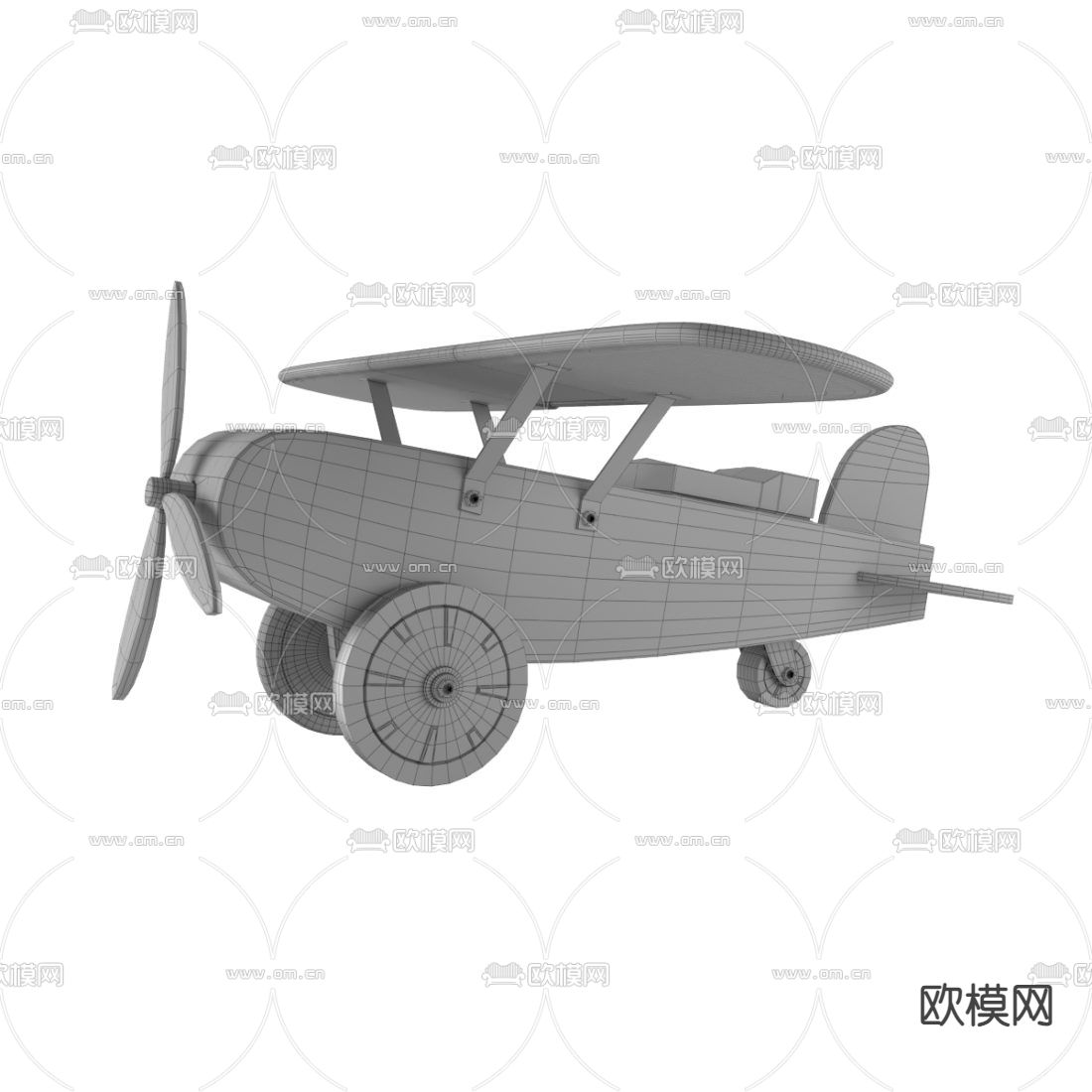 飞机玩具3d模型下载（渲染图3）