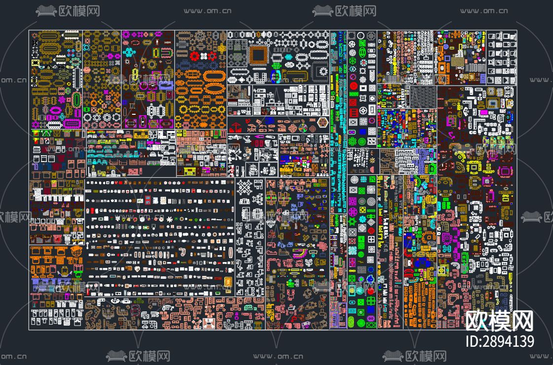 家具cad图块下载（渲染图5）