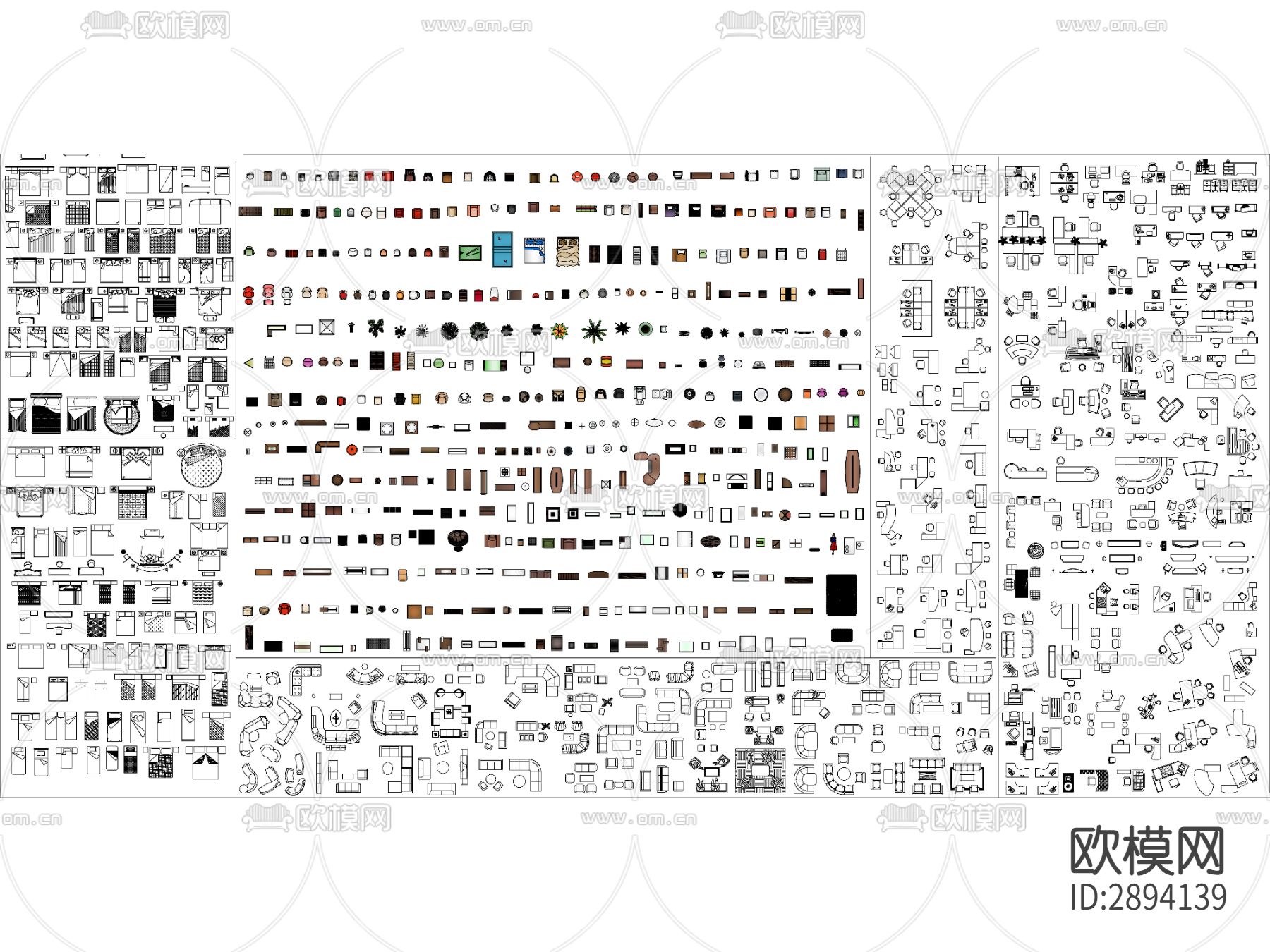 家具cad图块下载（渲染图3）