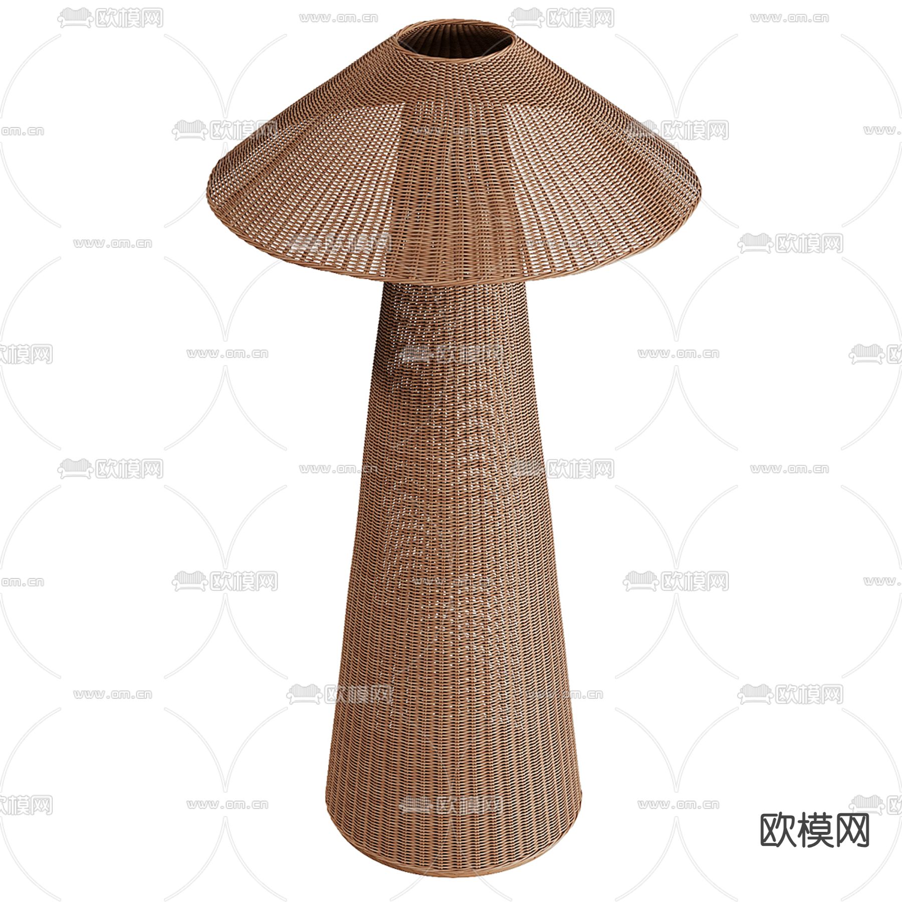 Fermliving 落地灯 藤编灯3d模型下载