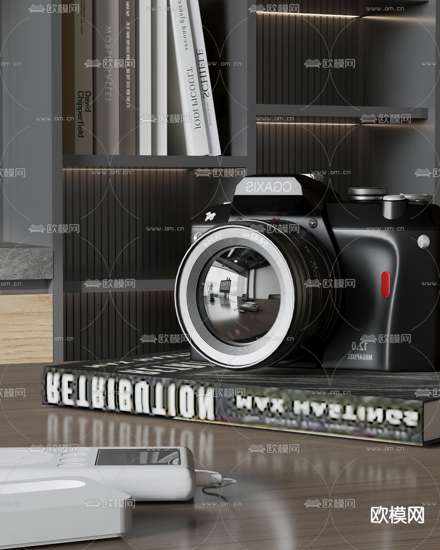 总经理室 董事长室3d模型下载（渲染图3）