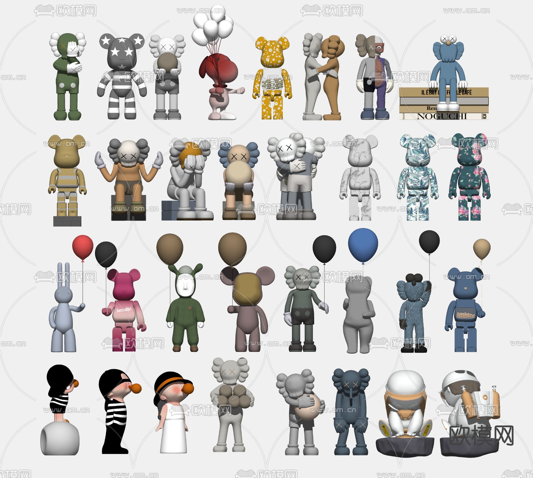 KAWS玩偶su模型