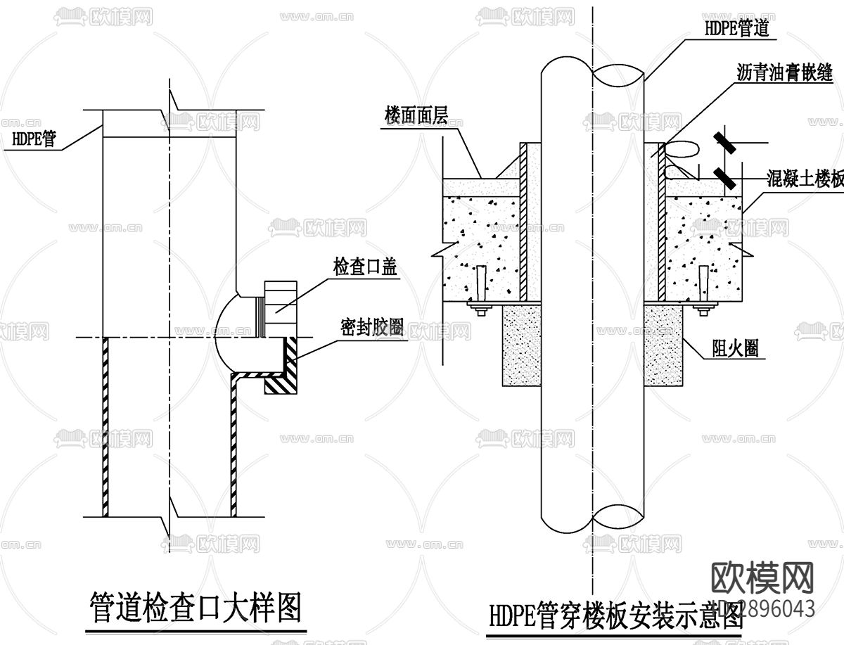 购物中心给排水系统设计CAD施工图下载（渲染图6）