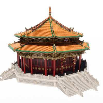  中式古建筑su模型 