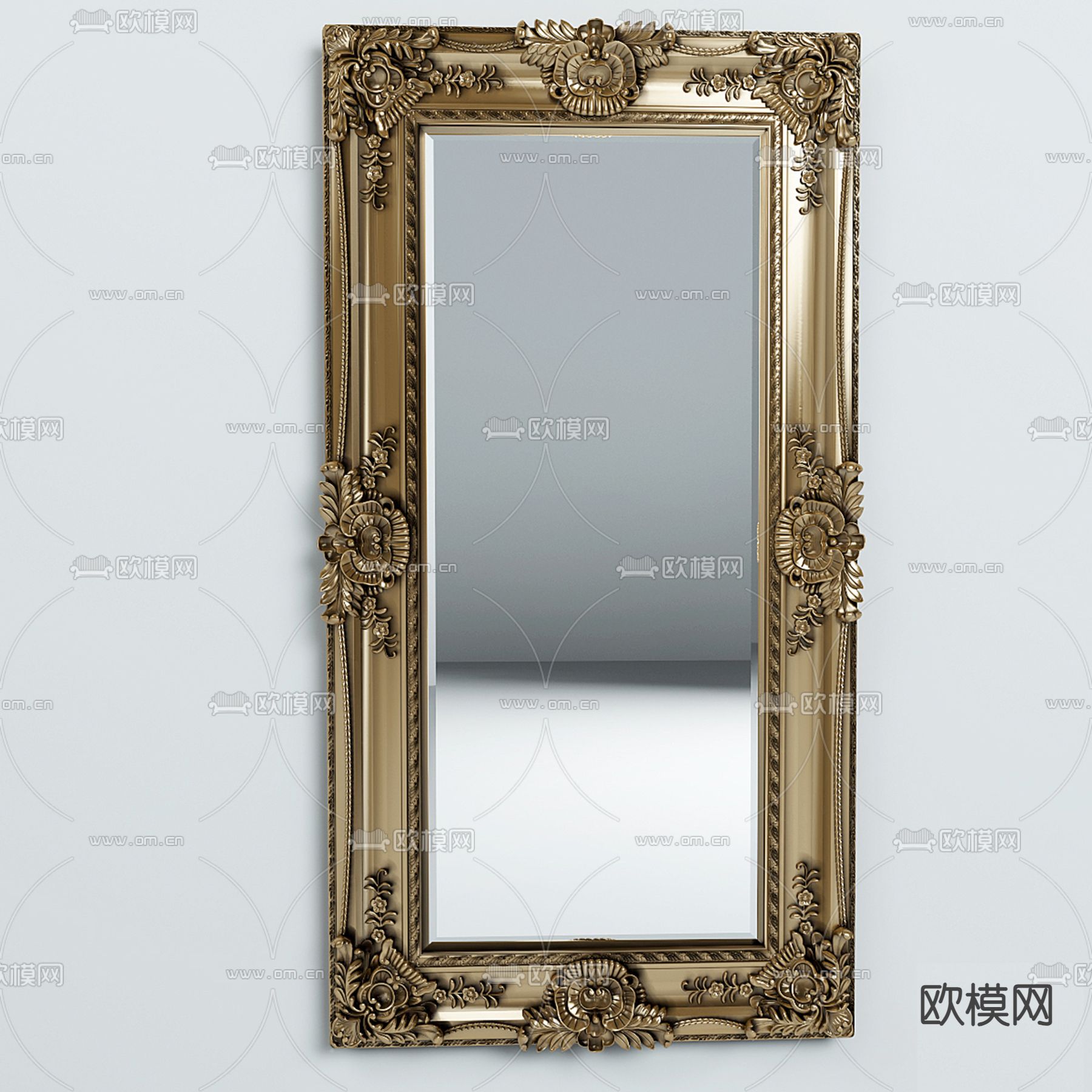 欧式镜子 装饰镜3d模型下载
