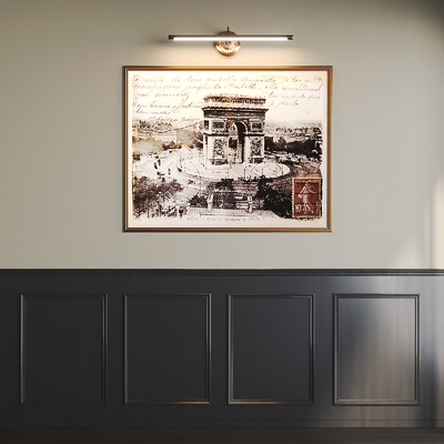  美式装饰画su模型 