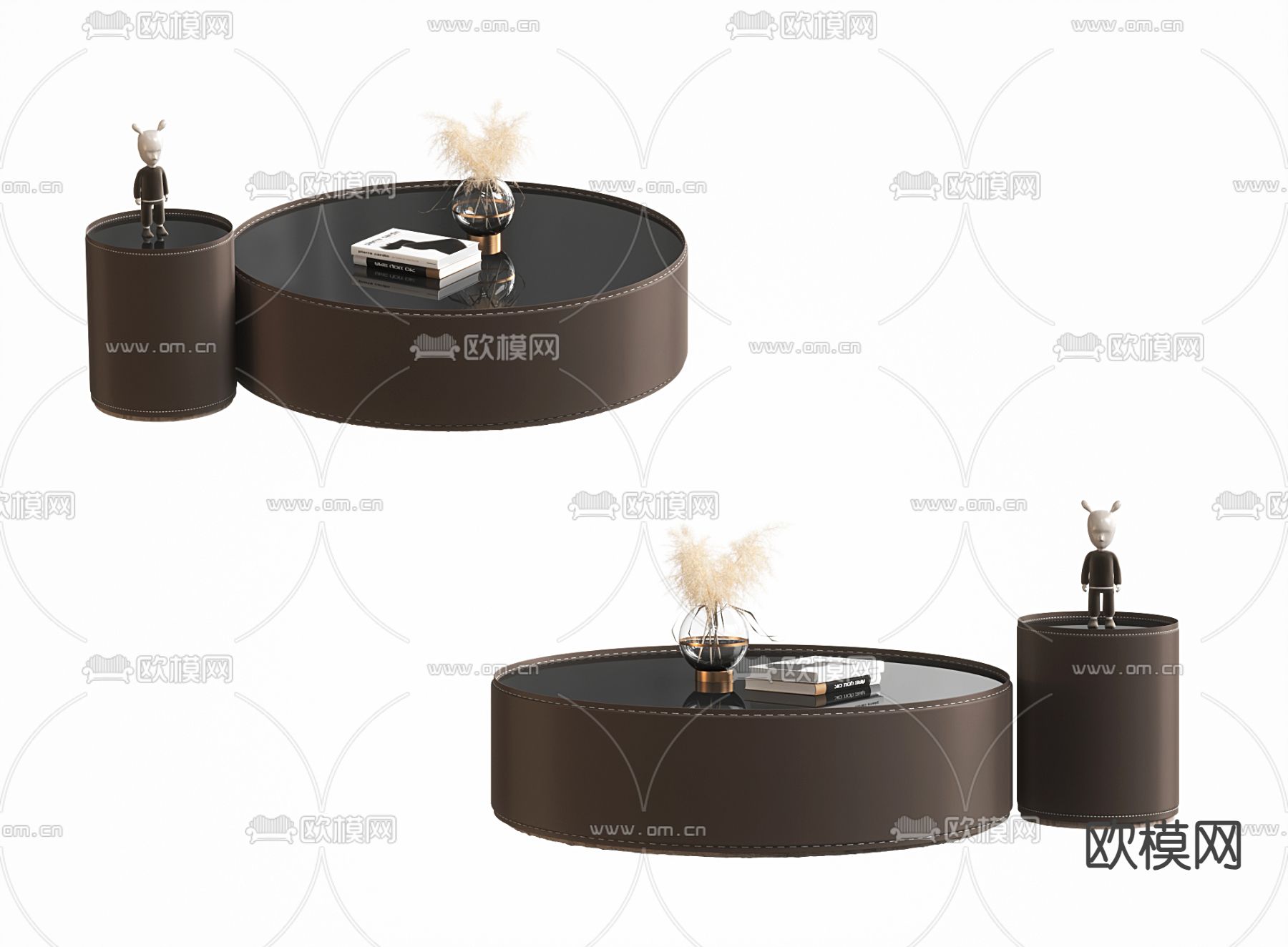 子母茶几3d模型下载