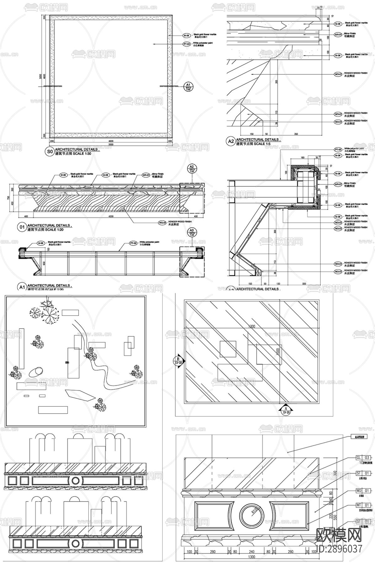沙盘设计CAD施工图下载（渲染图9）